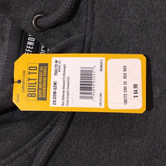 Carhartt Men's Dark Gray Hoodie Sweater - Picture 2 of 9